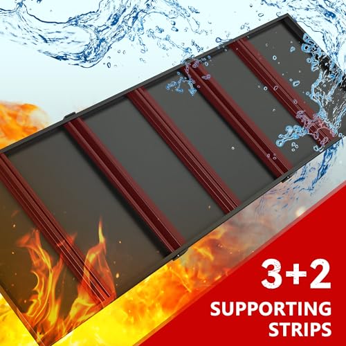 REIBII 60" W Garage Shelving 3000LBS Garage Shelving Heavy Duty Storage Shelves, 5 Tier Metal Shelves, Adjustable Industrial Shelf for Warehouse