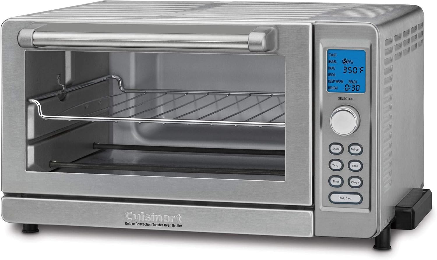 Cuisinart TOB-135 Deluxe Convection Toaster Oven Broiler, Brushed Stainless (Renewed)
