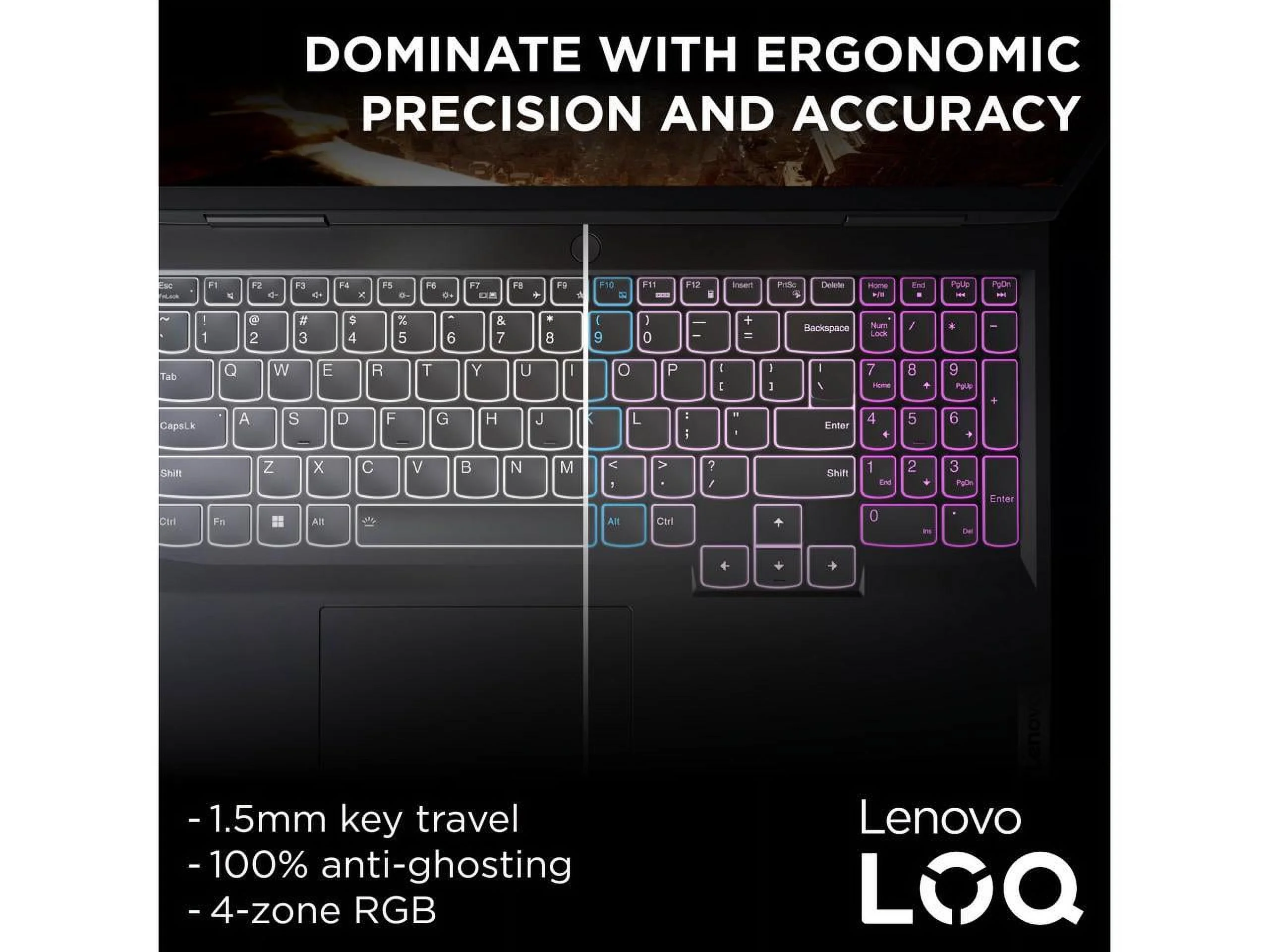Lenovo LOQ 15IRH8 - 15.6" 144 Hz IPS - Intel Core i5 13th Gen 13420H (2.10GHz) - GeForce RTX 4050 Laptop GPU - 8 GB DDR5 - 512 GB PCIe SSD