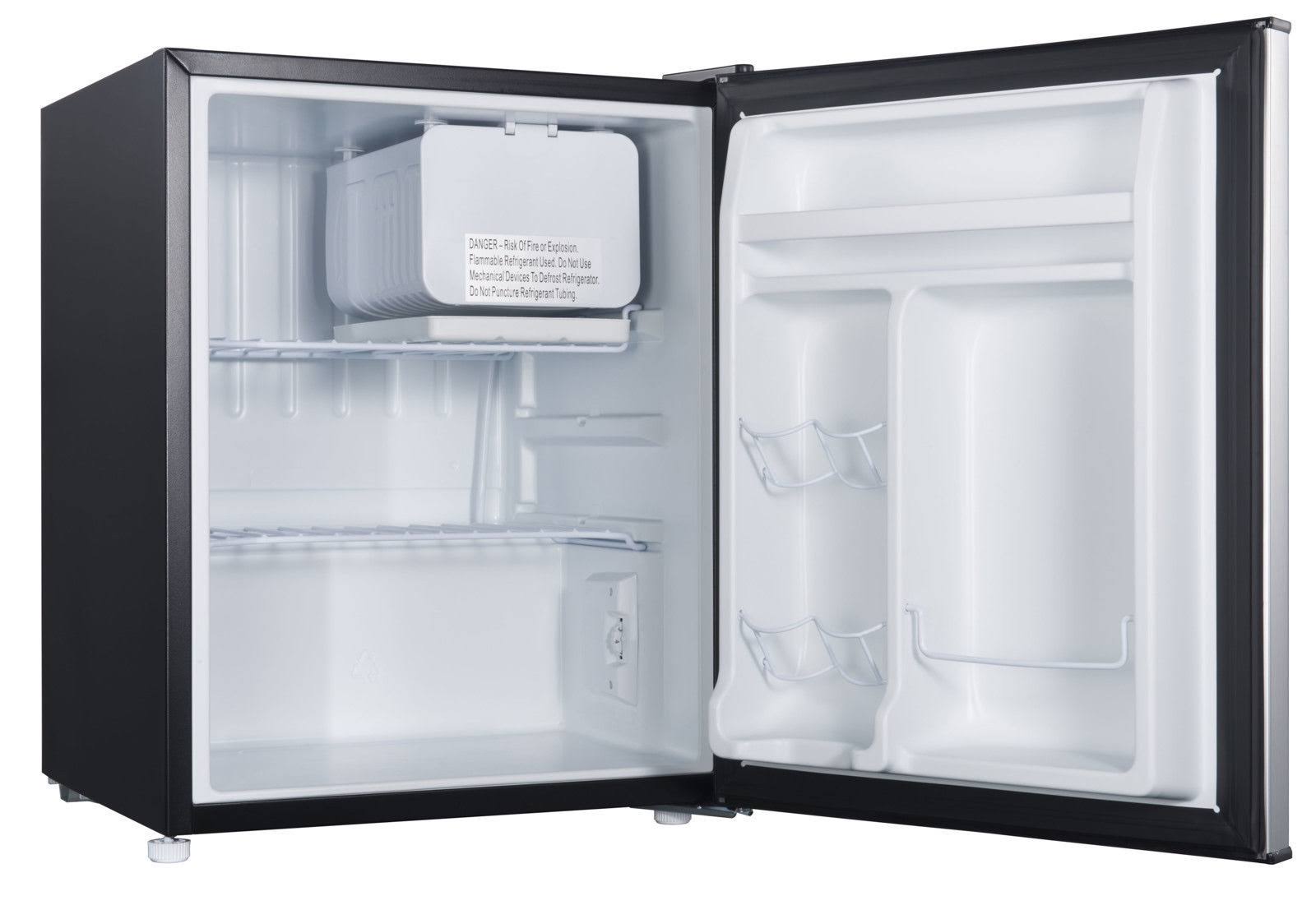 Galanz GL27S5 Single Door Compact Refrigerator - 2.7 cu ft - Stainless Steel