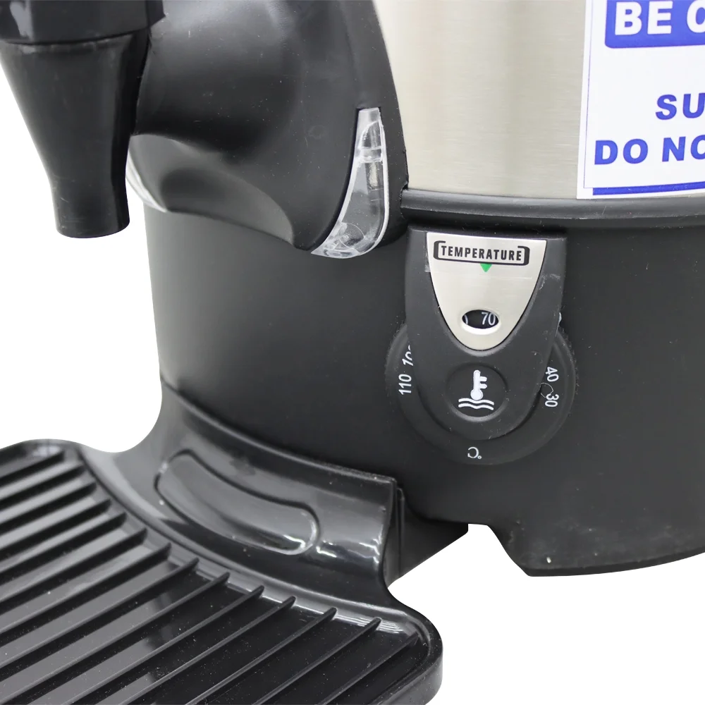 Techtongda 9.7L Hot Coffee Dispenser Water Boiler Office Home Stainless Steel Heater Kettle Silver
