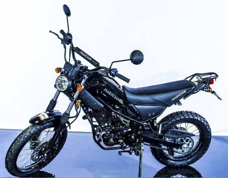 HHH 250cc Motorcycle Model RPS Magician 250cc Dual Sports Enduro 5 Speed Adult 250cc Scooter Motorcycle Street Bike (Black)