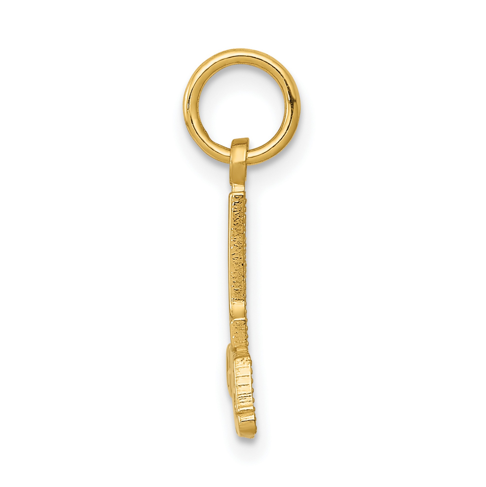 Solid 14k Yellow Gold #1 Grandma Words Pendant