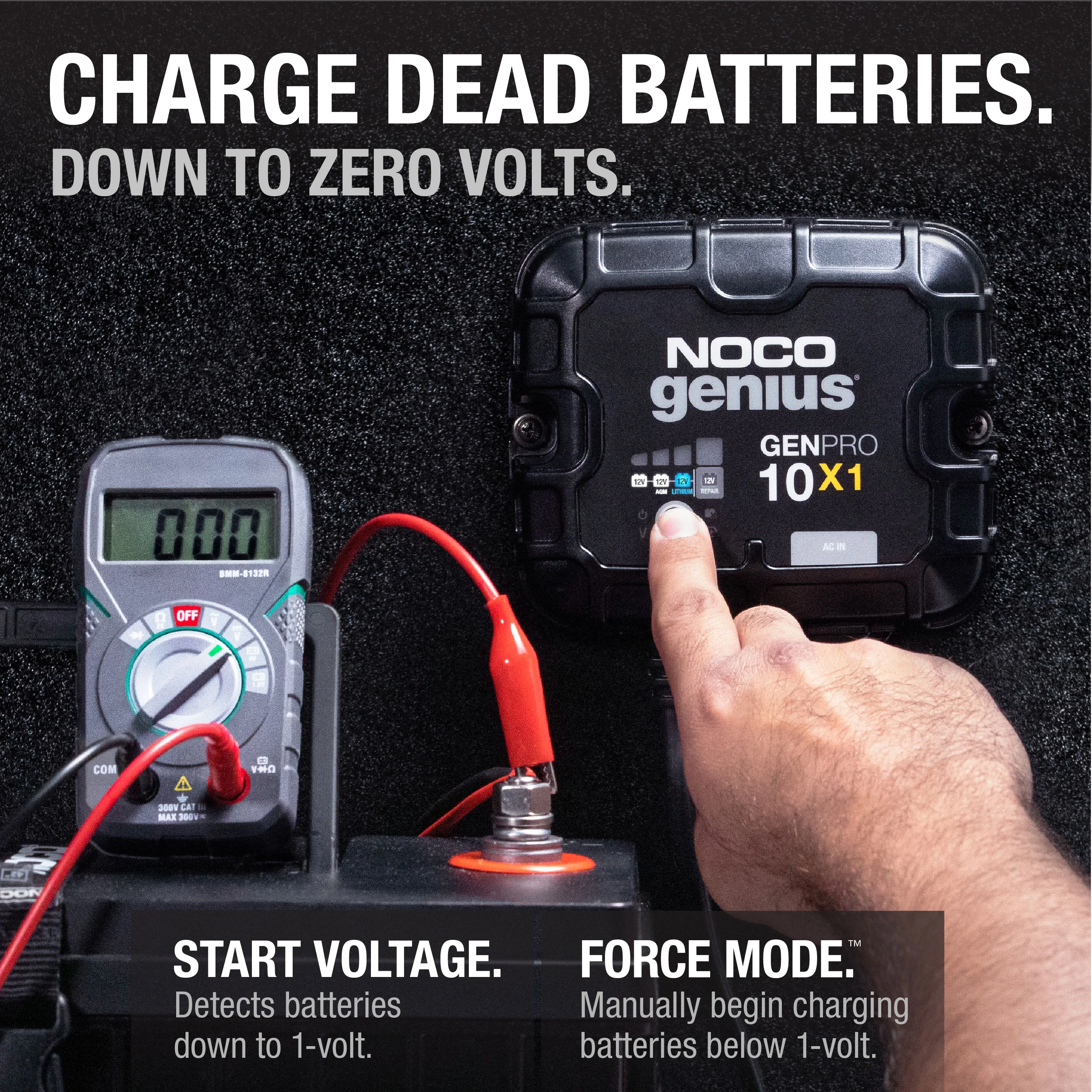 NOCO Genius GENPRO10X1 1-Bank 10A (10A/Bank) 12V Onboard Battery Charger