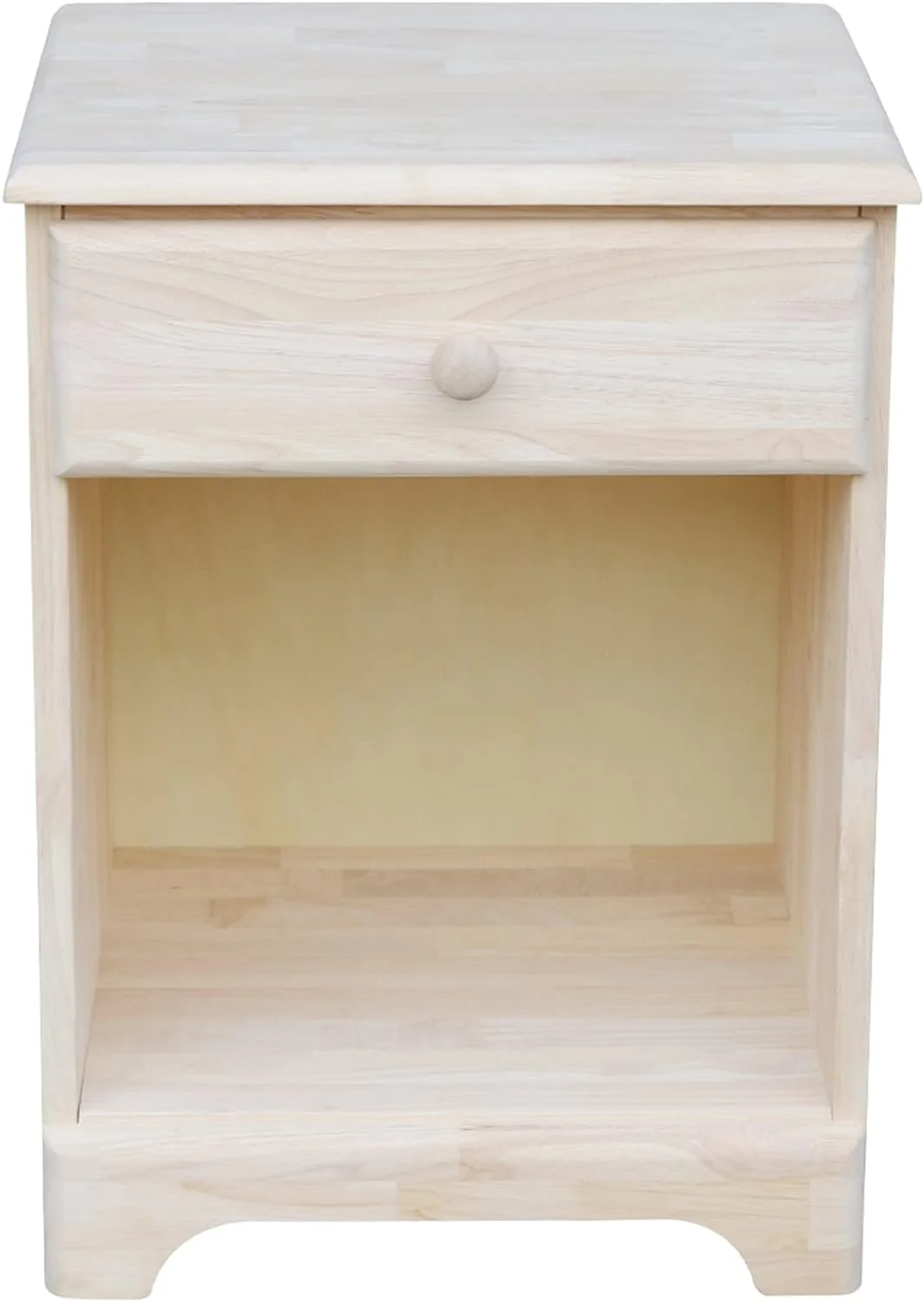 Night Stand with One Drawer  Unfinished
