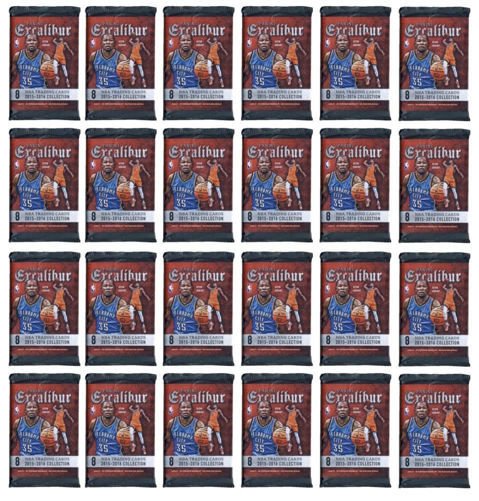 2015-16 Panini Excalibur Basketball Retail 24-Pack Lot - Avayadevconnect