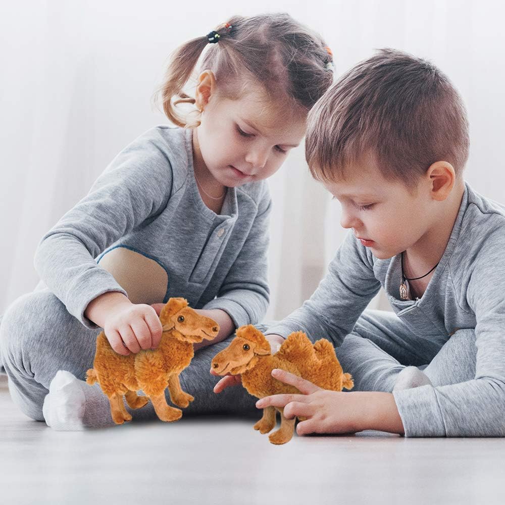 ArtCreativity Plush Camel Toy, 9 Inch Soft Humpback Camel Stuffed Toy for Kids, Cute Home and Nursery Animal Decorations, Zoo Party Prop