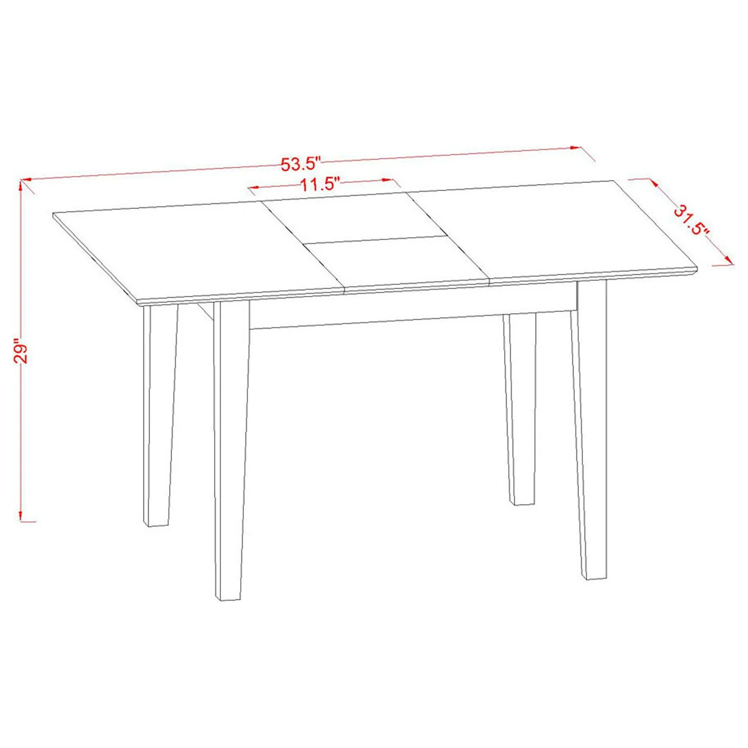 HomeStock Beachy Boho 5-Pc Modern Dining Table Set