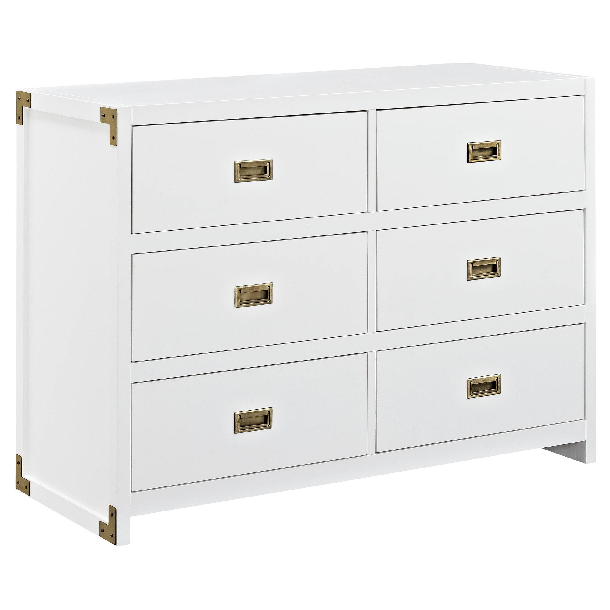 Baby Relax Miles Campaign Dresser - White