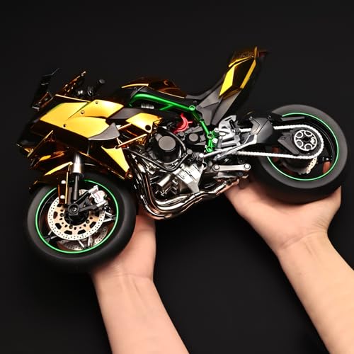 Die Cast Motorcycle 1:6 Scale for Kawasaki H2R Motorcycles Alloy Racing Motorcycle Model Power Toy Motorcycles Collection Kawasaki Model Motorcycles