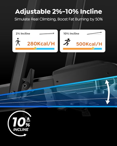 Walking Pad Treadmill with Incline, 2 in 1 Foldable Treadmills for Home Small Office, 300lbs Portable Compact Under Desk Treadmill with App