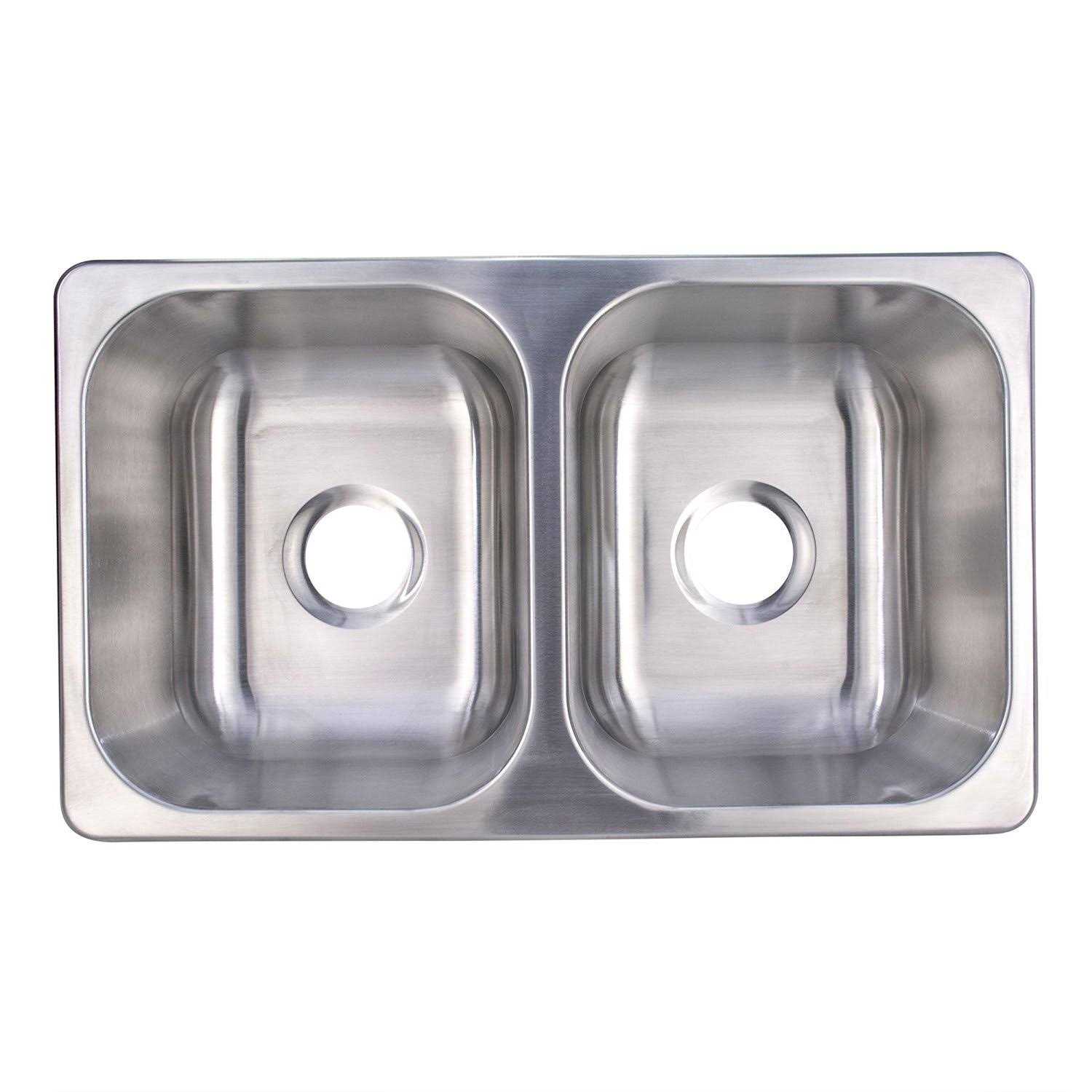 RecPro RV Stainless Steel Sink 27x16x17 Double RV Kitchen Sink - Shop Hardware Tools Online Store
