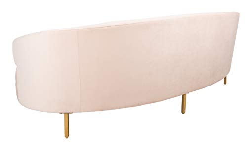 Safavieh Couture Primrose Glam Light Blue Velvet Curved Sofas