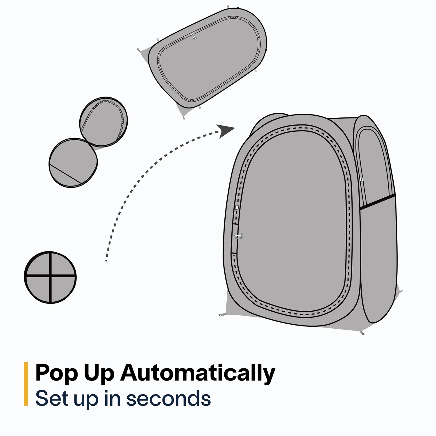 Pop-Up Weatherproof Sport Pod Tent for Camping, Fishing, and Shelter