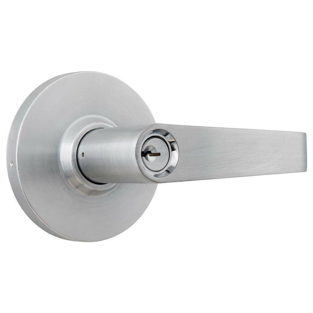 Universal Hardware Commercial 2-3/4 in. Satin Chrome Heavy Duty Storeroom Door Lever UH40046