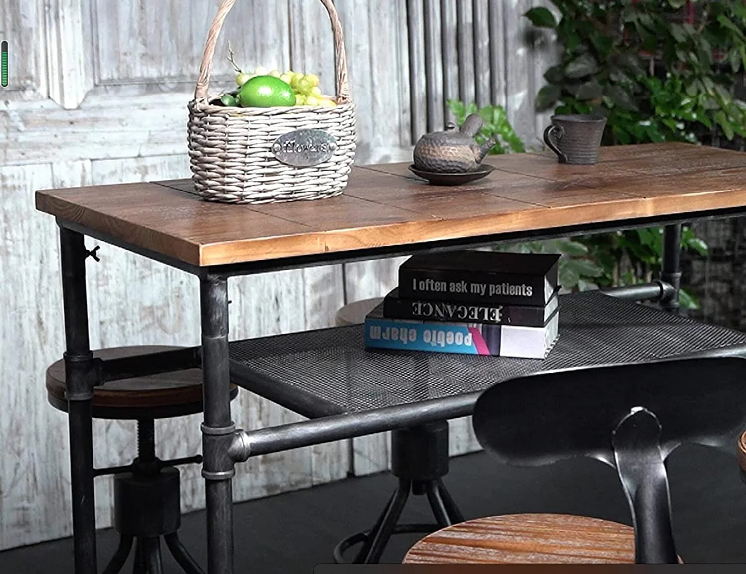 TJUNBOLIFE Table 47" High Top   Height Pub Table Sofa Console Table Rectangular Kitchen &amp