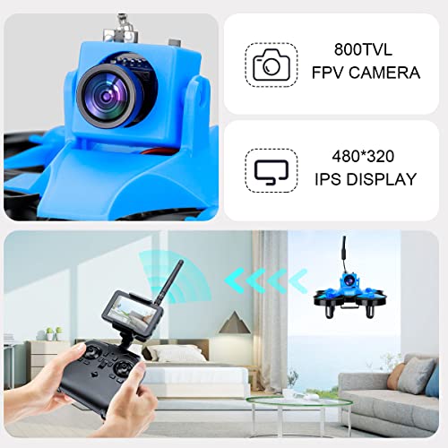 Makerfire FPV Drone Kit with IPS Display 5.8GHz 800TVL Camera Mini FPV Quadcopter for Beginners, One Button Take Off,3D Flip, Headless Mode