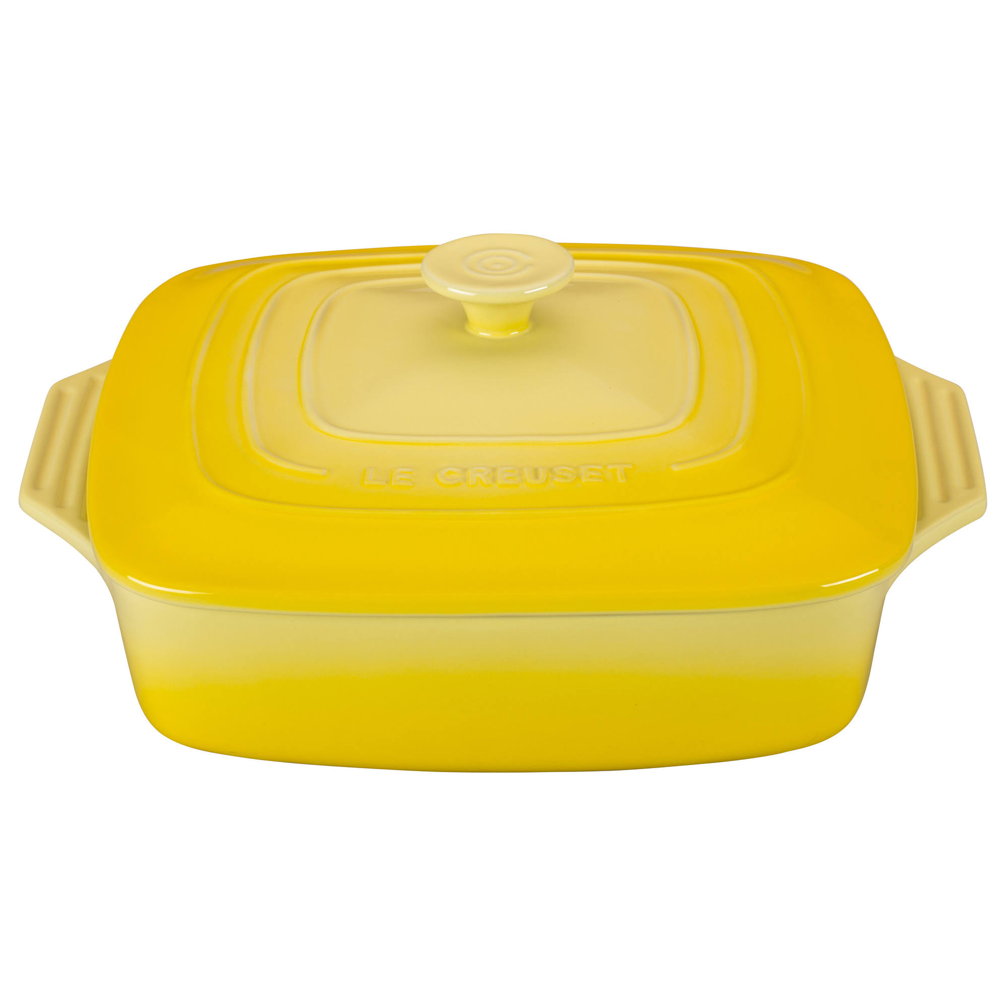 Le Creuset Stoneware Covered Square Casserole, 9.5-Inch, Cerise