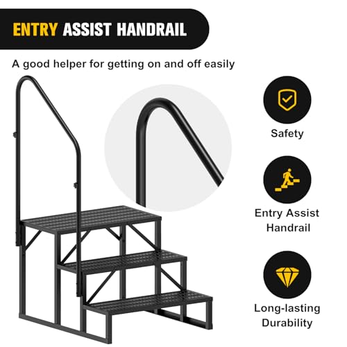 Nilight RV Steps with Handrail
