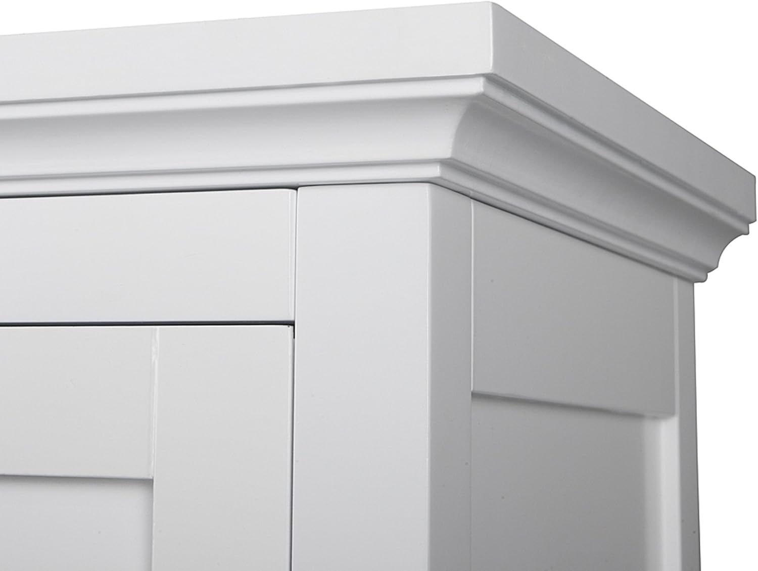 Teamson Home Glancy Bathroom Storage Floor Cabinet, White