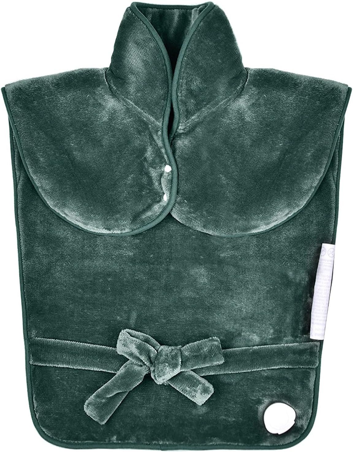 Electric Heating Pad for Back Neck and Shoulders Pain Relief, Heated Warmer Fast-Heat Hot Therapy Warp with Waist Strap, 3 Heat Levels, Auto-Off Timer