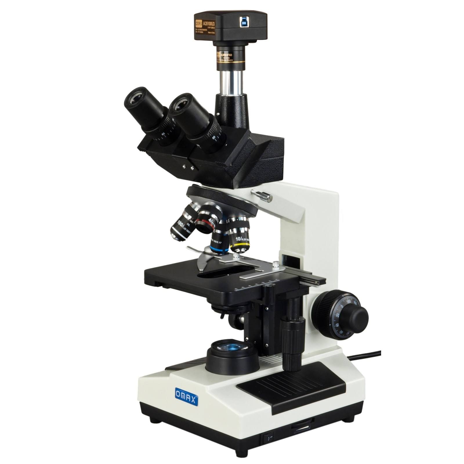 OMAX 40X-2500X USB 3.0 Super Speed 5MP Digital Compound Trinocular LED Lab Biological Microscope