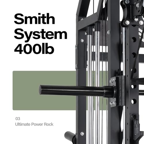 Major Fitness Drone2 Smith△ Machine – All-in-One Home Gym Squat Rack with Weight Bar