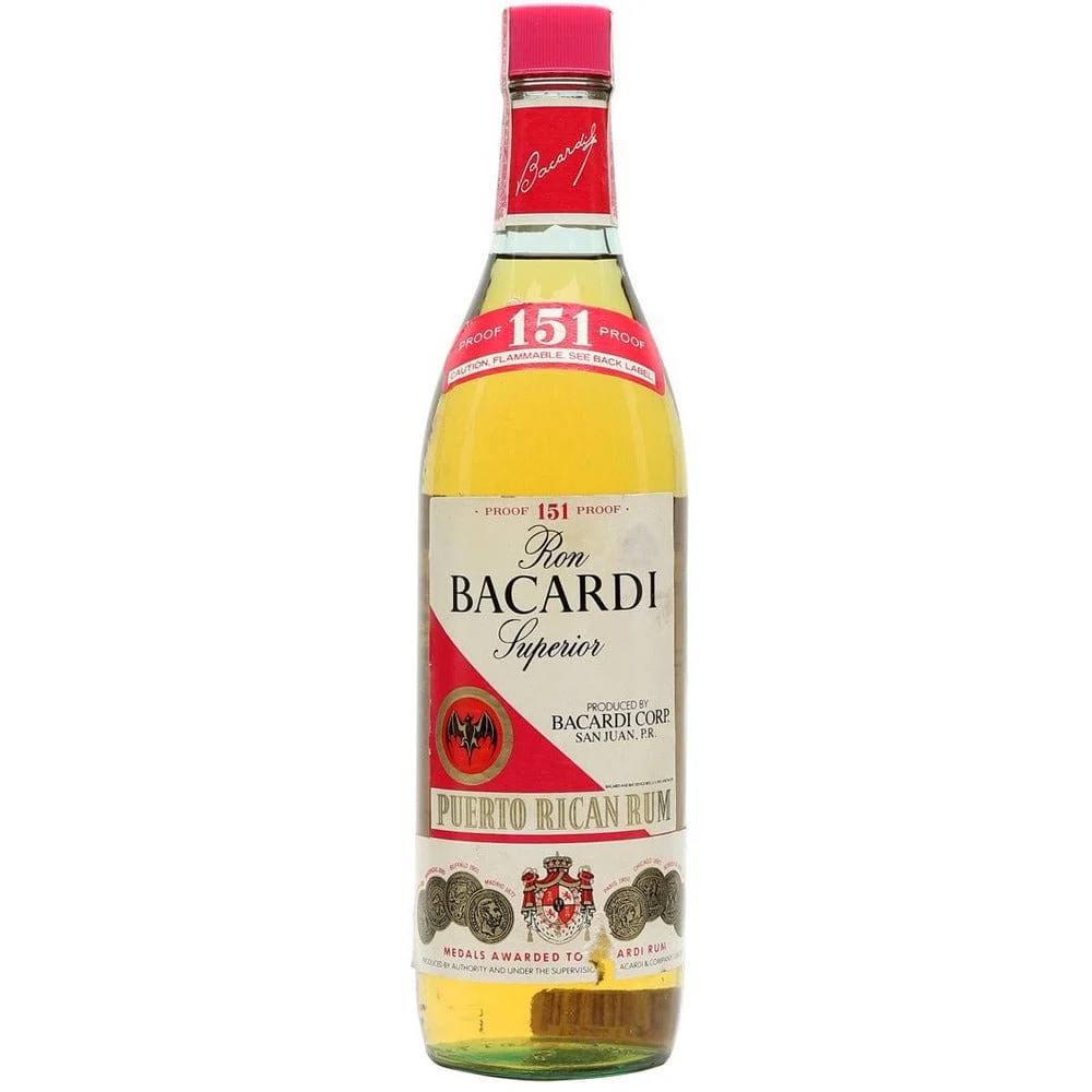 Bacardi 151 Rum 1L Original Label - Nestor Liquor