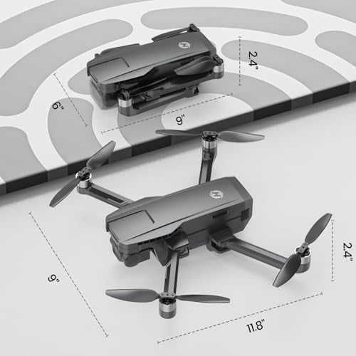 Holy Stone HS720G GPS Drones with Camera for Adults 4K FAA, 2-Axis Gimbal, Built-in Remote ID, 120°FOV, Brushless Motor, 5G WiFi Transmission