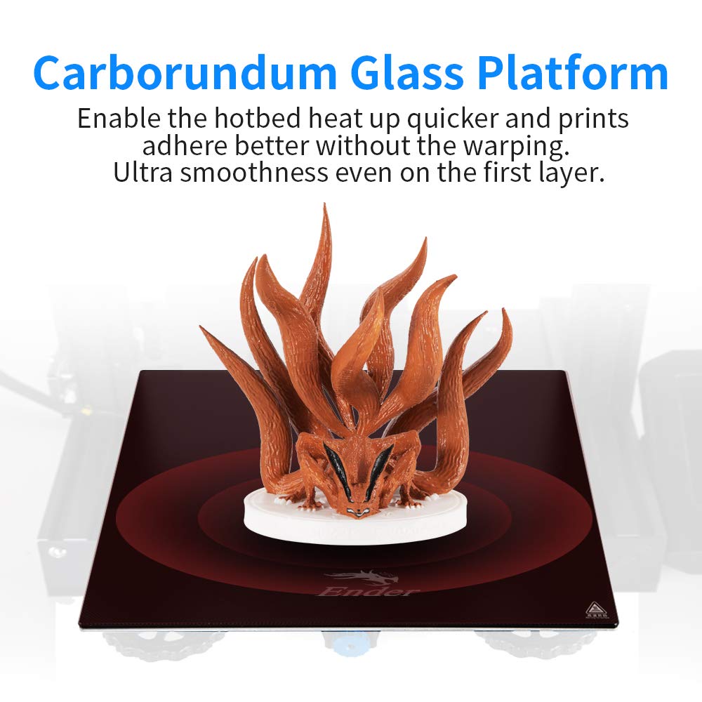 Official Creality Ender 3 V2 3D Printer Upgraded Integrated Structure Design with Silent Motherboard MeanWell Power Supply and Carborundum Glass