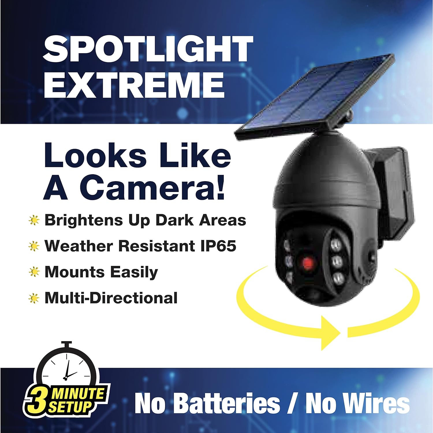 Bionic Spotlight Extreme by Bell+Howell Solar Lights Outdoor Super Bright with Motion Sensor Garage Light Waterproof Landscape Spot Lights for Patio