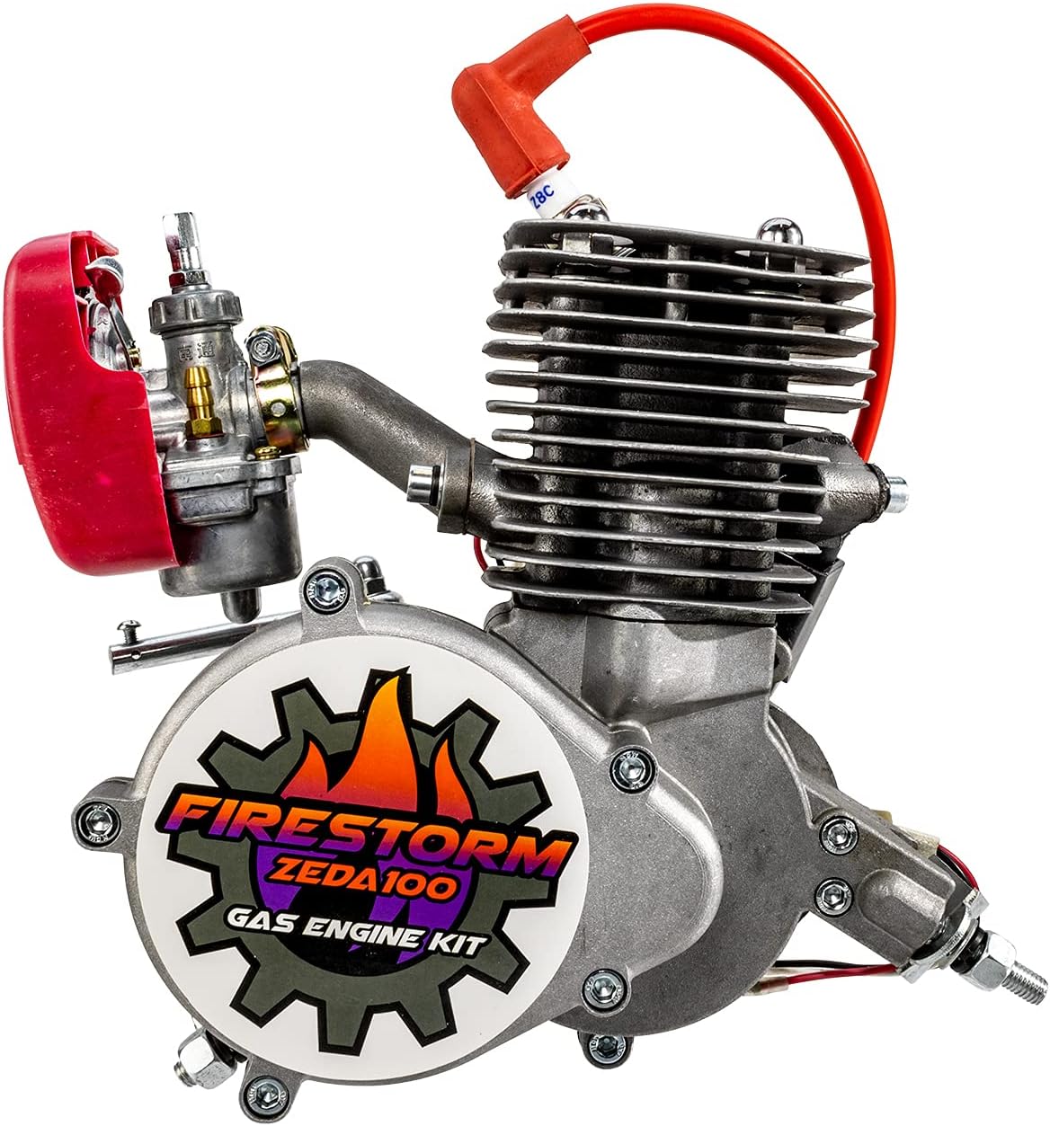Zeda 100 Complete 80cc/100cc Bicycle Engine Kit - Firestorm Edition 36 Tooth