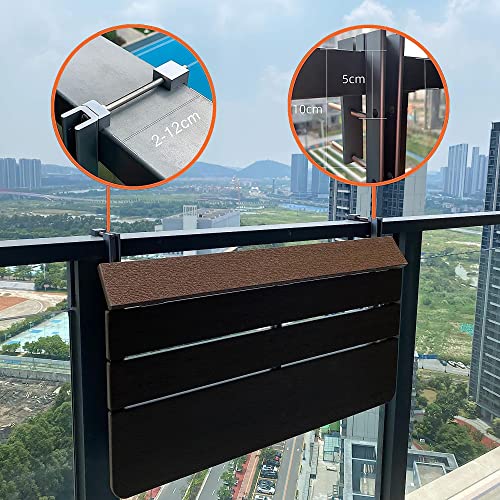 Balcony Bar Table For Railings,Balcony Hanging Table,balcony Table,Outdoor Hanging Rail Tables For Deck,Balcony Railing Hanging Table