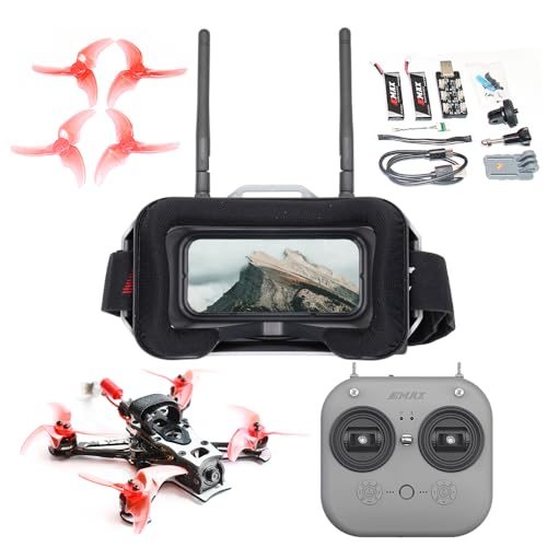 Tinyhawk 3 Freestyle PLUS+ RTF Kit Ready To Fly ELRS Analog FPV Drone Mini Racing Quadcopter Durable Carbon FIber Frame with Controller and Goggles