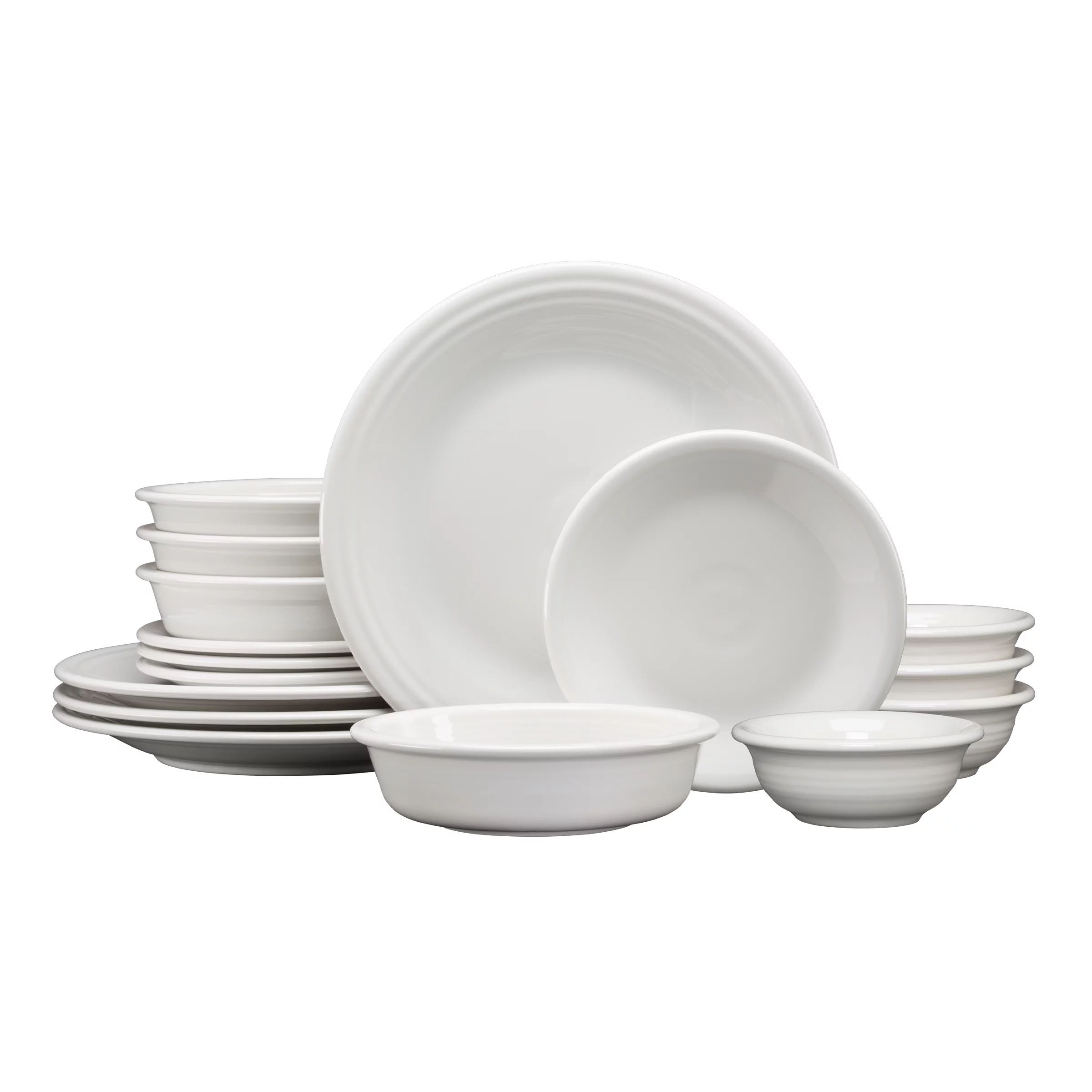 Fiesta Classic 16pc Dinnerware Set White