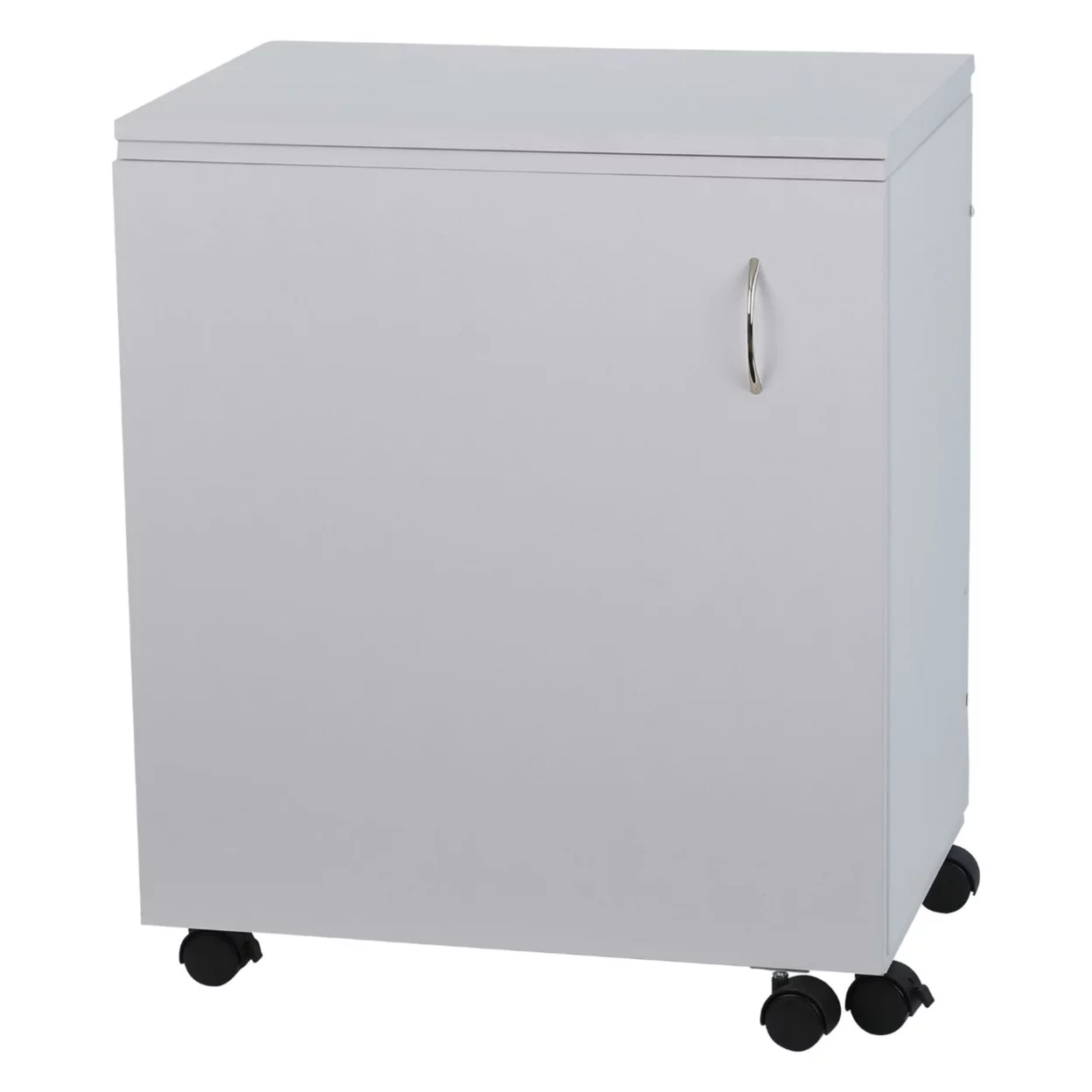 101 Judy Sewing and Craft Table with Storage and Adjustable 3-Position Lift, White