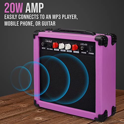 LyxPro Electric Guitar 39" inch Complete Beginner Starter kit Full Size with 20w Amp, Package Includes All Accessories, Digital Tuner, Strings, Picks
