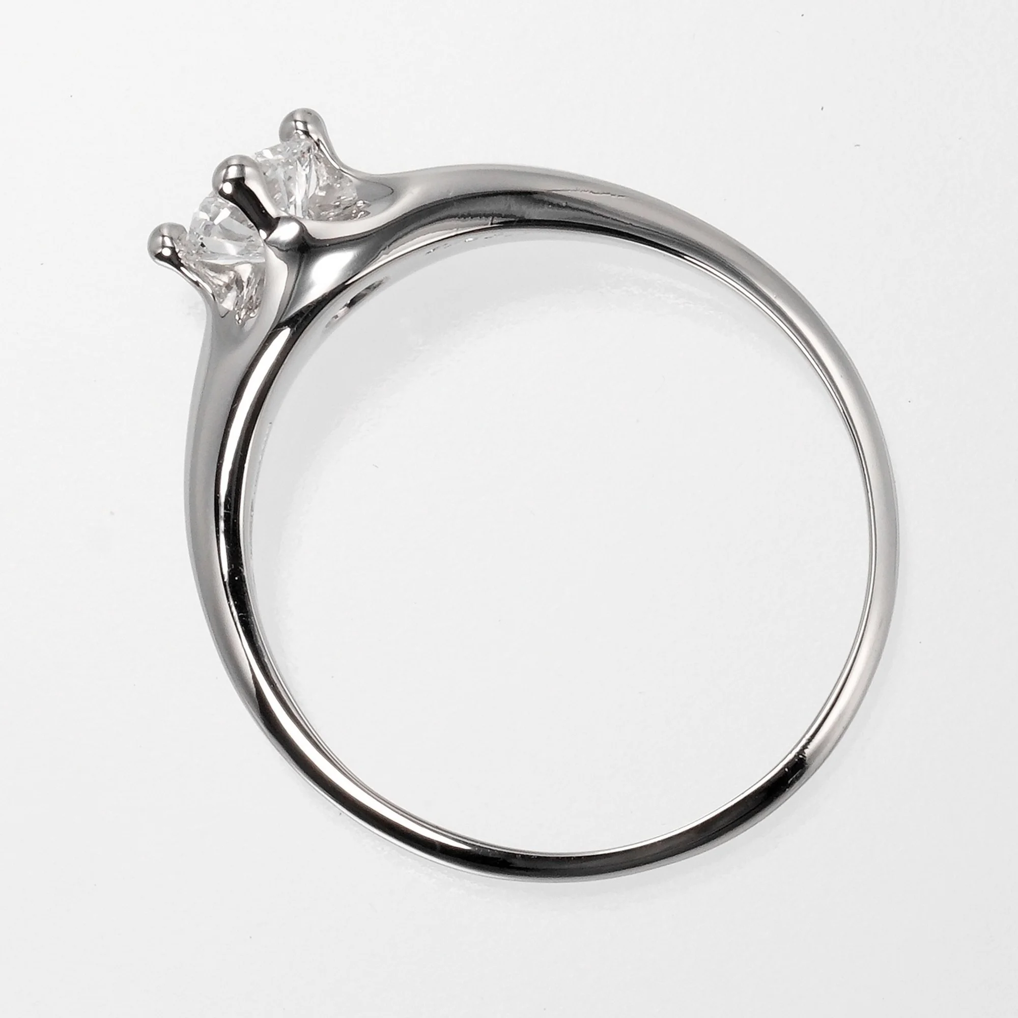 Pre-Owned Bvlgari Corona Solitaire Ring No. 19 0.575ct/VS1/E/1EX Pt950 Platinum Diamond BVLGARI (Like New)