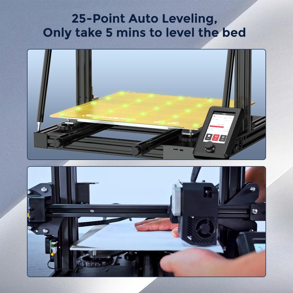 Voxelab Upgraded Aquila X3 Max, FDM 3D Printer 25-Point Auto Leveling and Removable Magnetic PEI Steel Platform, Speed up to 200mm/s
