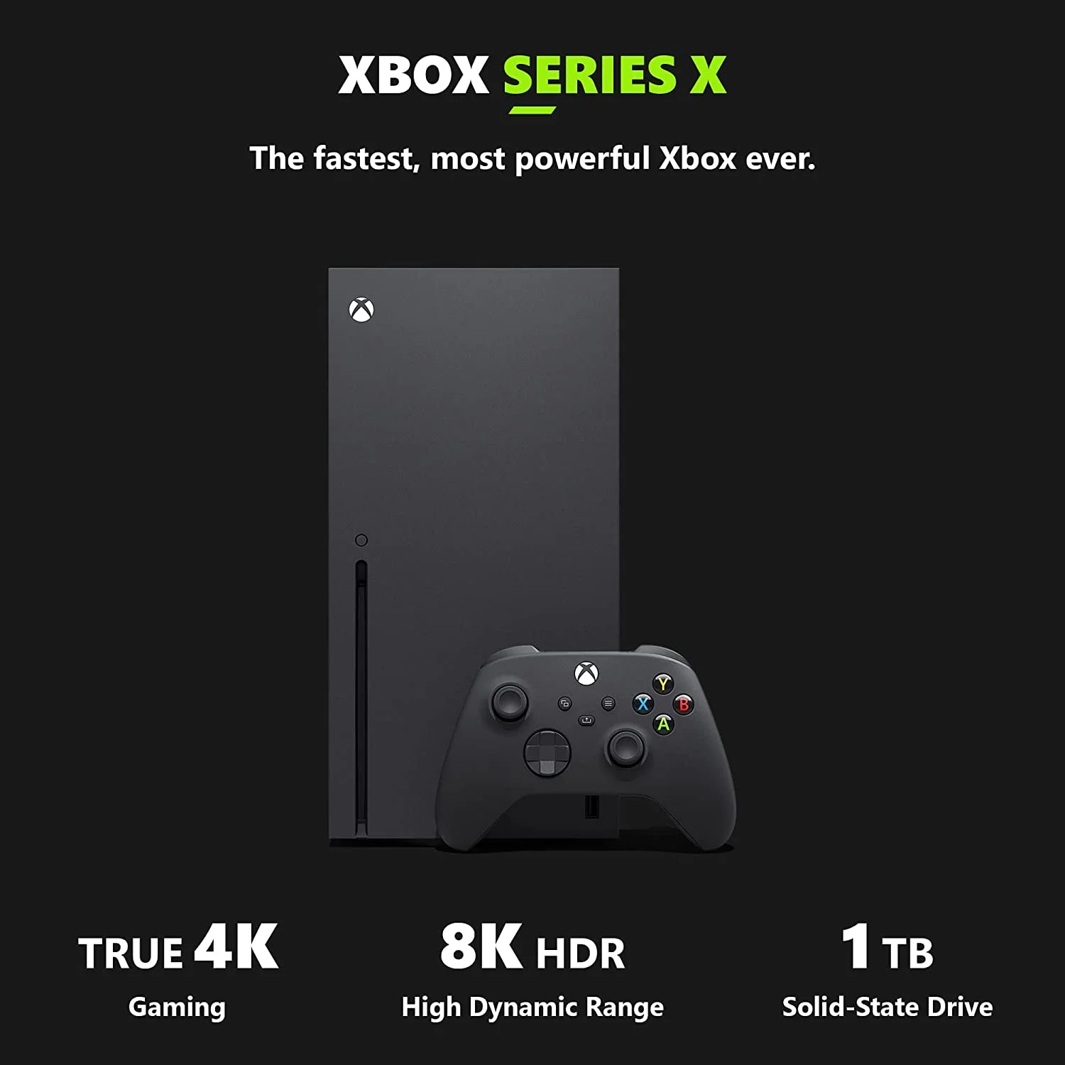 2020 Newest - Xbox Series X - Gaming Console Bundle - 1TB SSD Black Xbox - Radiant Selections