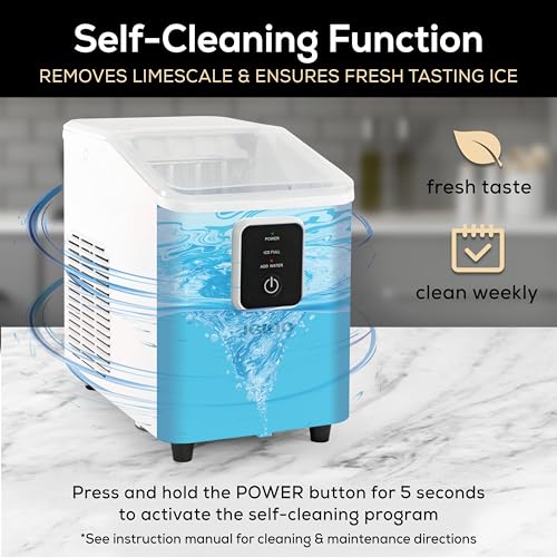 Igloo Electric Countertop Ice Maker Machine - Automatic and Portable - 33 Pounds in 24 Hours - Icecube Maker - Plastic Scoop and Basket