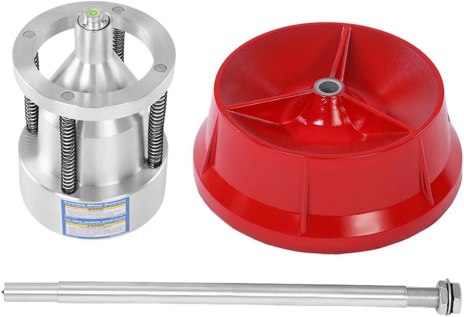 Qiilu Wheel Alignment & Balancing Tools, Bubble Wheel Balancer Portable Hubs Wheel Tire Balancer Heavy Duty Rim for Cars Truck