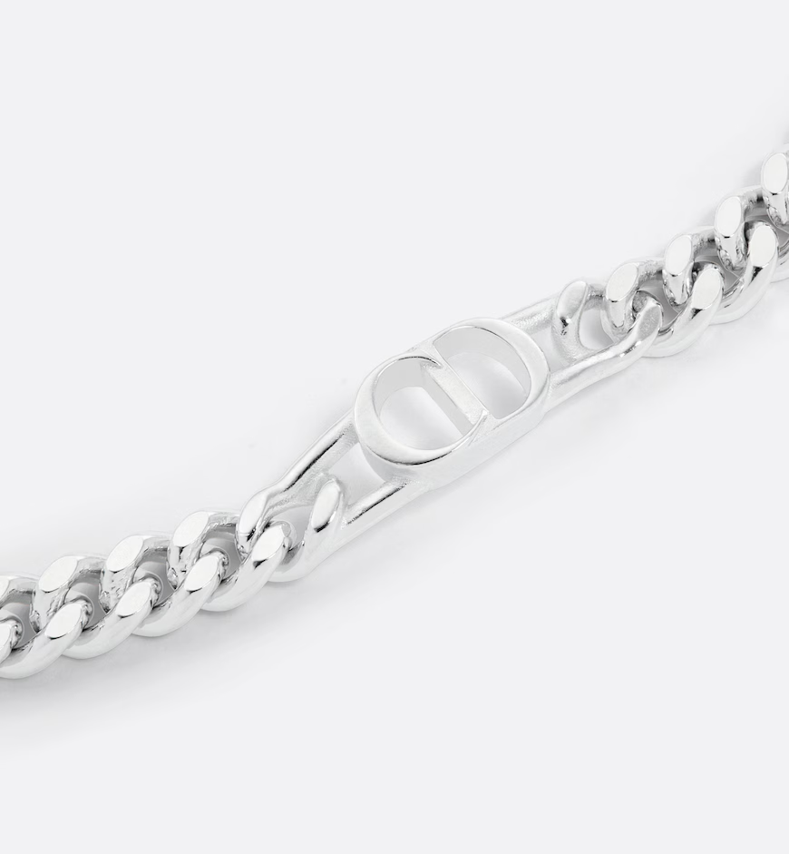 CD Icon Thin Chain Link Bracelet
