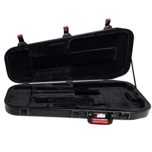 Gator Cases Molded Flight Case for Strat/Tele Style Electric Guitars with TSA Approved Locking Latch, (GTSA-GTRELEC)