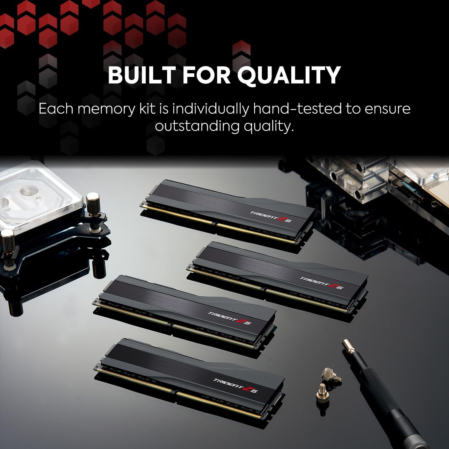 G.SKILL Trident Z5 Series (Intel XMP 3.0) DDR5 RAM 64GB (2x32GB) 6000MT/s CL32-38-38-96 1.40V Desktop Computer Memory UDIMM