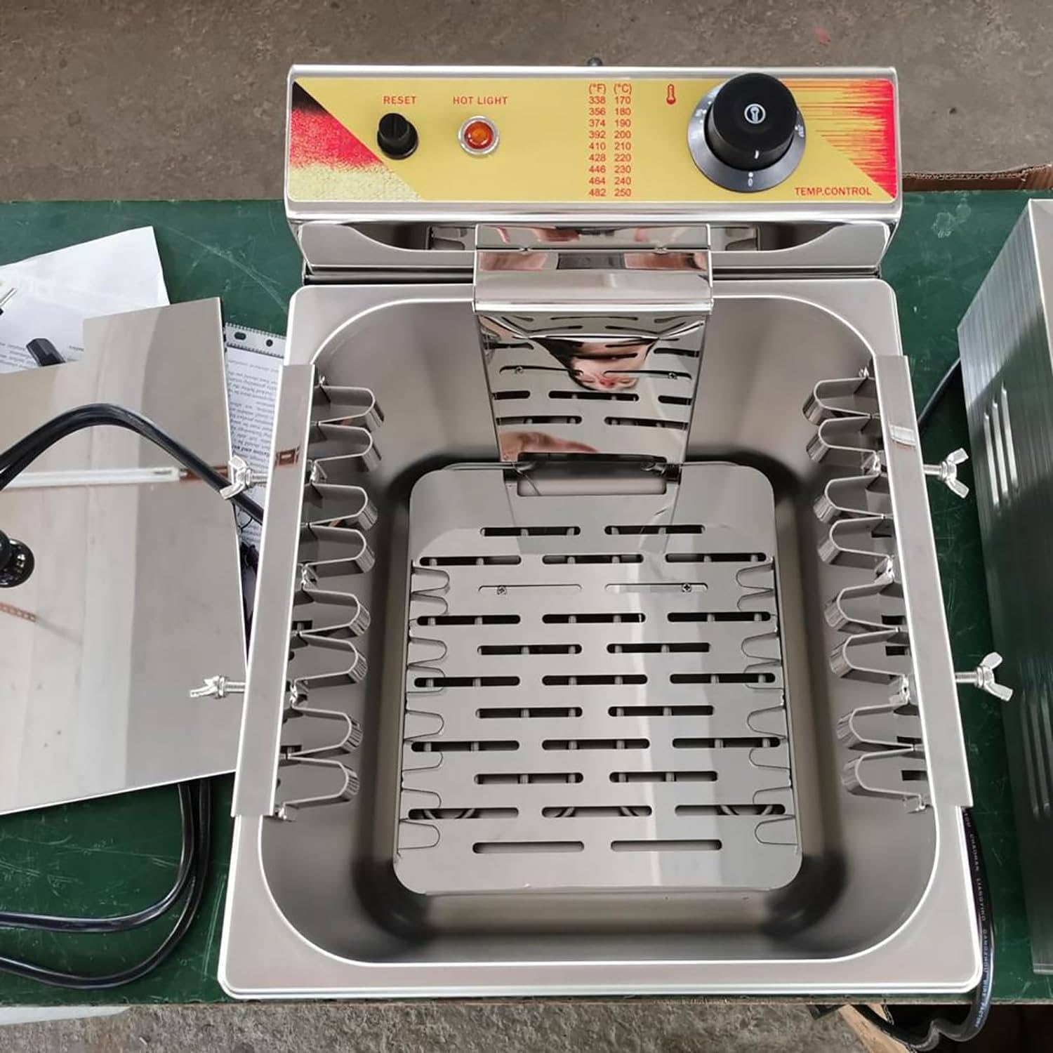 12L Large Capacity Commercial Automatic Cheese Hot dog Sticks Fryer Electric Deep Hot Corn Dog Fryer Machine