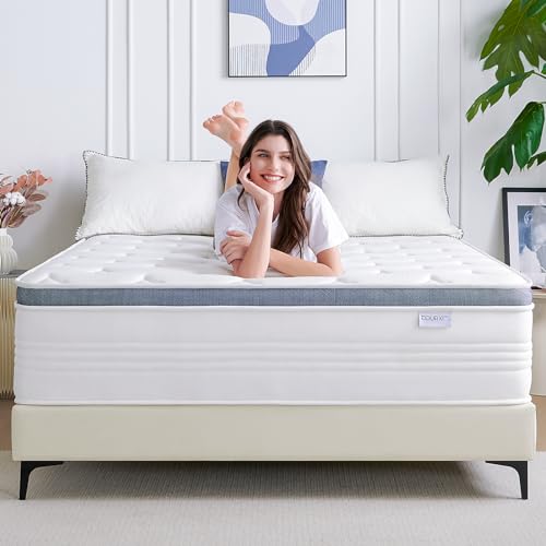 Queen Size Mattresses, 14 Inch Queen Mattress in a Box with Gel Memory Foam