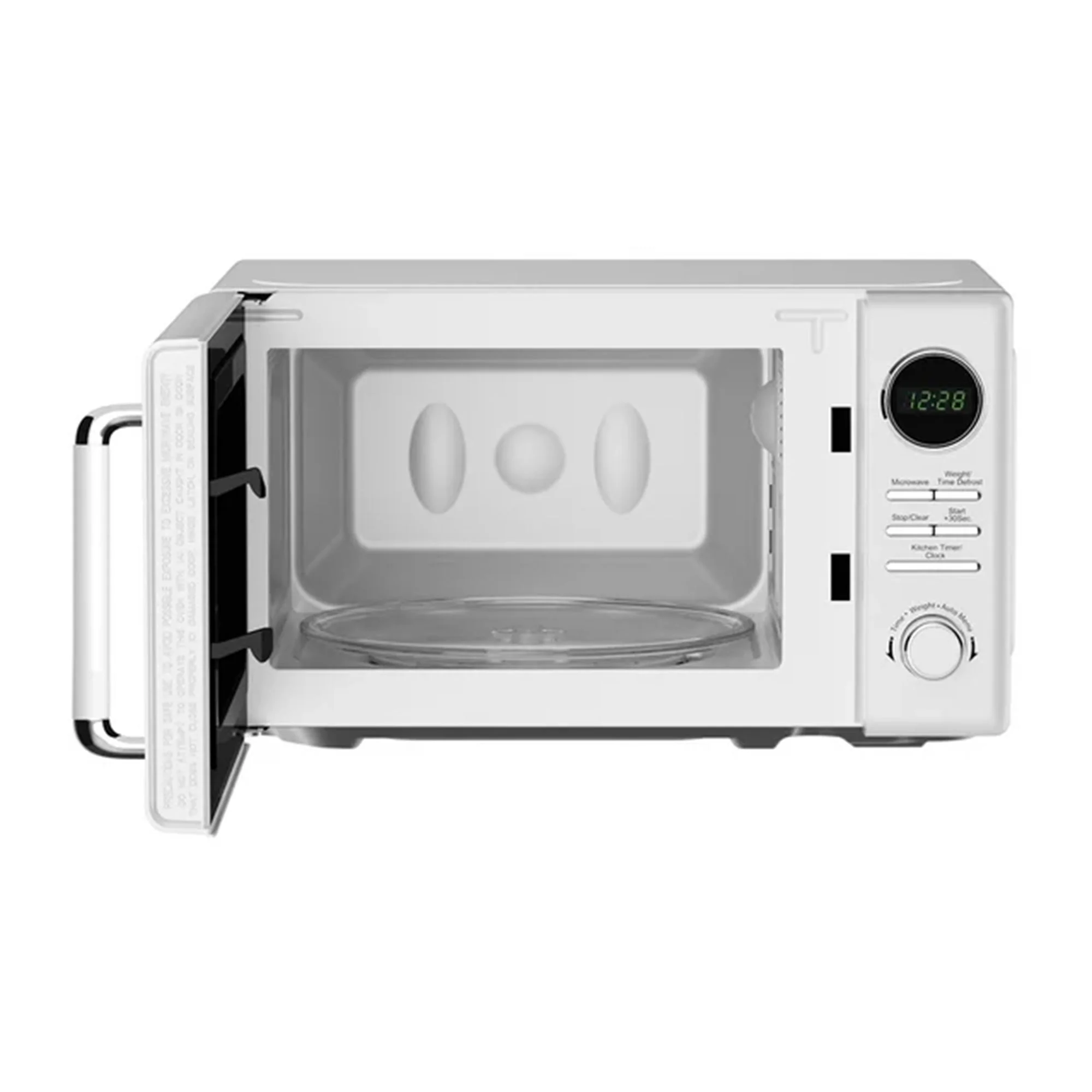 Magic Chef 0.7 Cubic Feet 700W Classic Retro Countertop Microwave, White