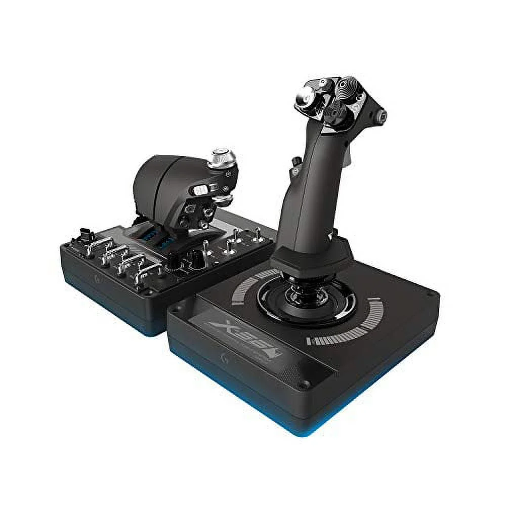 Logitech G X56 H.O.T.A.S Throttle and Joystick Flight Simulator Game Controller, 4 Spring Options, +189 Programmable Controls, RGB Lighting, 2x USB