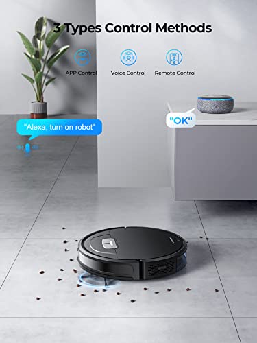 Laresar Robot Vacuums and Mop Combo, Max 4500Pa Suction, Evol 3 Robotic Vacuum Cleaner with Auto Carpet Boost, Self-Charging